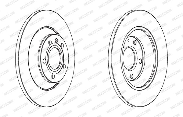 FERODO Тормозной диск DDF1850C