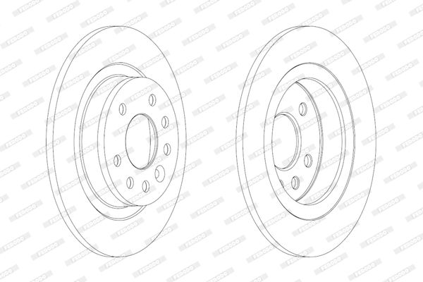 FERODO Тормозной диск DDF1877C