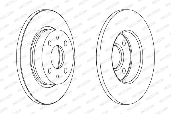 FERODO Тормозной диск DDF215