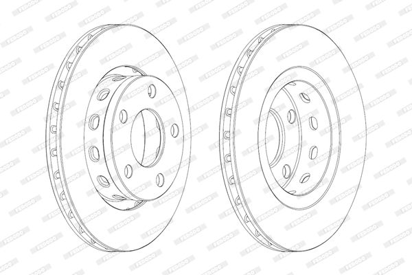 FERODO Тормозной диск DDF2151C