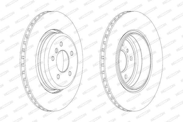 FERODO Тормозной диск DDF2154C