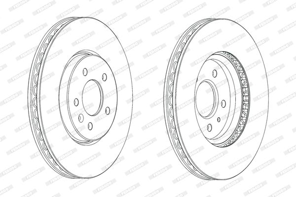 FERODO Тормозной диск DDF2191C