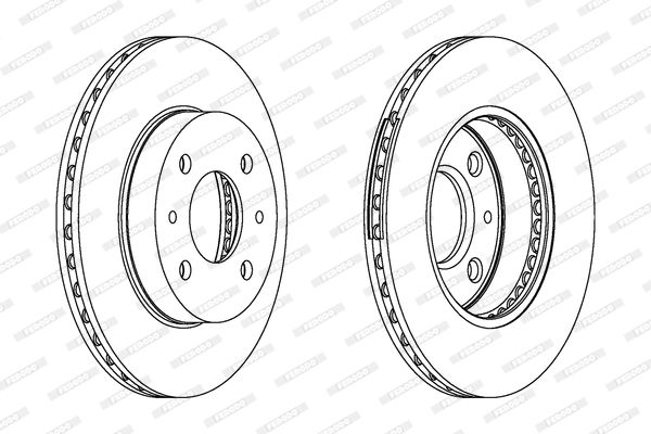 FERODO Тормозной диск DDF227