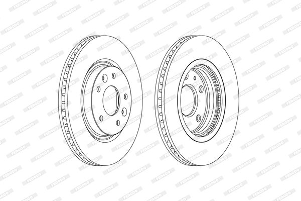 FERODO Тормозной диск DDF2466C