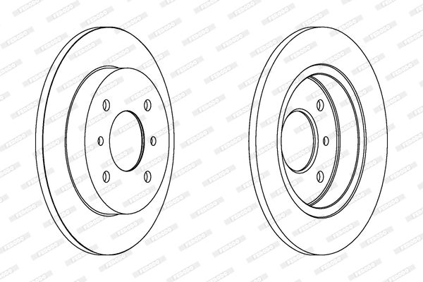 FERODO Тормозной диск DDF267C