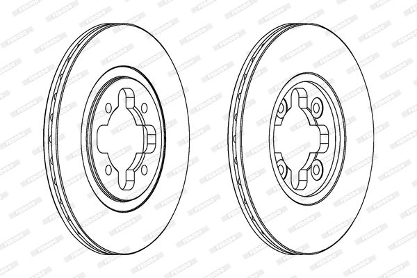 FERODO Тормозной диск DDF291