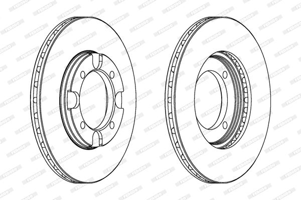 FERODO Тормозной диск DDF293