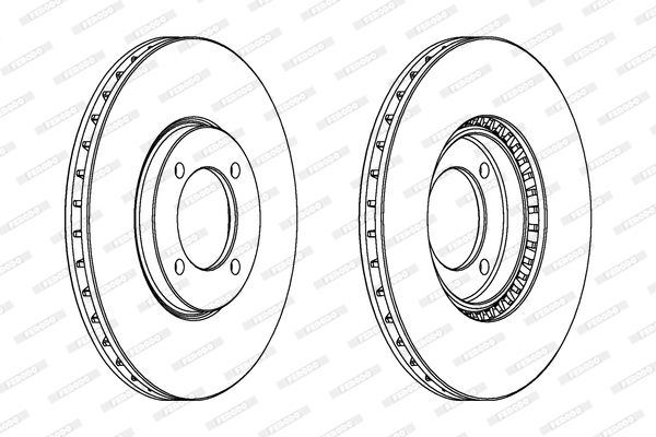 FERODO Тормозной диск DDF299