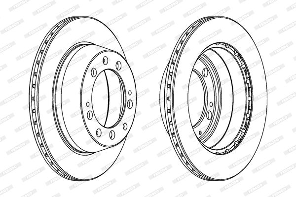 FERODO Тормозной диск DDF314