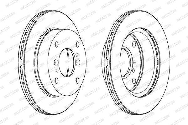 FERODO Тормозной диск DDF352