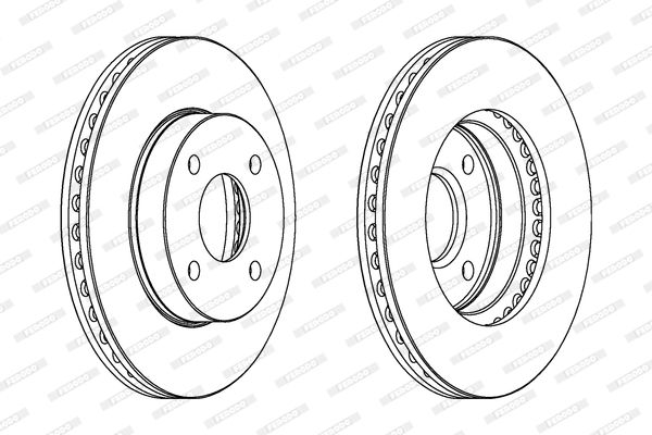 FERODO Тормозной диск DDF371