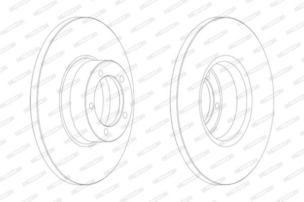 FERODO Тормозной диск DDF437