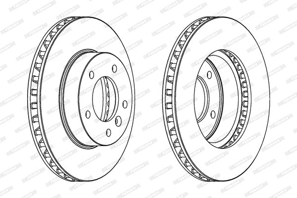FERODO Тормозной диск DDF440