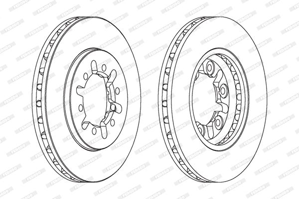 FERODO Тормозной диск DDF443