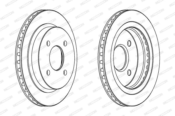 FERODO Тормозной диск DDF479C