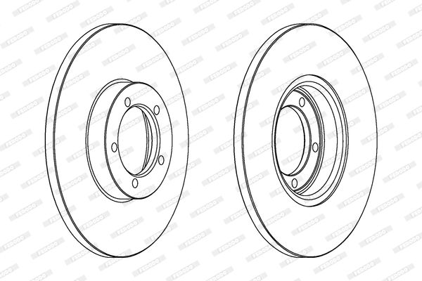 FERODO Тормозной диск DDF488