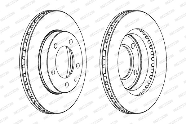 FERODO Тормозной диск DDF496C