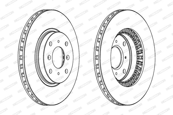 FERODO Тормозной диск DDF516