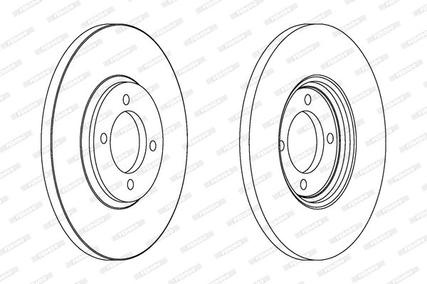 FERODO Тормозной диск DDF529