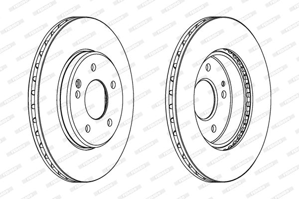 FERODO Тормозной диск DDF588C