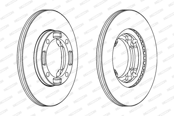 FERODO Тормозной диск DDF622
