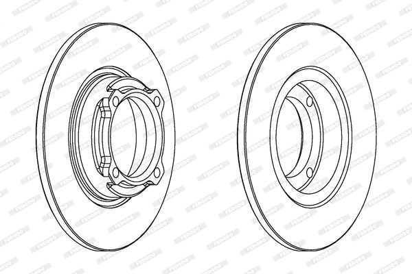 FERODO Тормозной диск DDF636