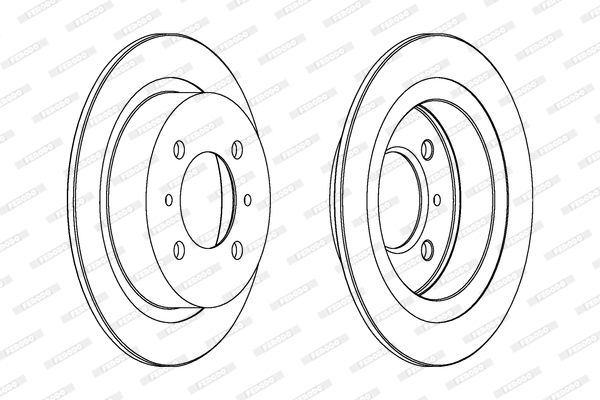 FERODO Тормозной диск DDF790
