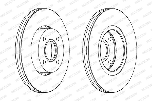 FERODO Тормозной диск DDF801