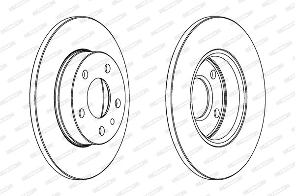 FERODO Тормозной диск DDF818