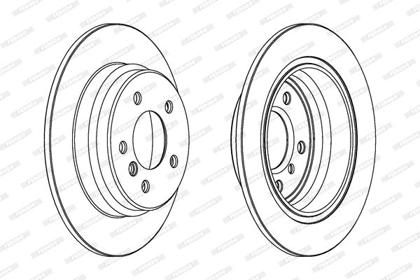 FERODO Тормозной диск DDF835C