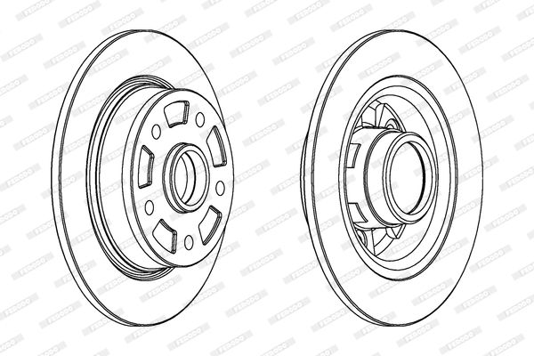 FERODO Тормозной диск DDF855