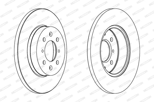 FERODO Тормозной диск DDF872
