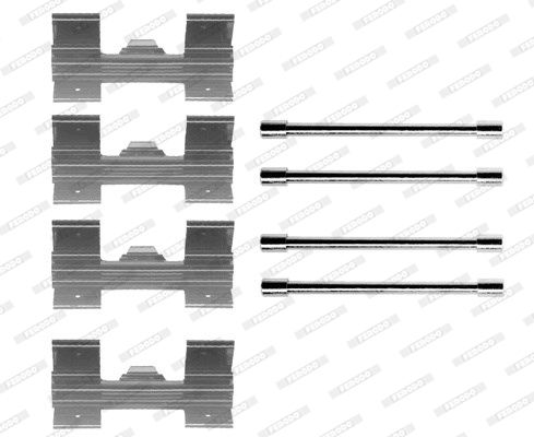 FERODO Piederumu komplekts, Disku bremžu uzlikas FBA611