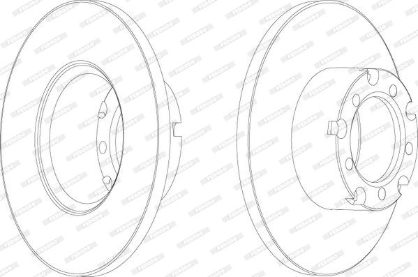 FERODO Тормозной диск FCR117A