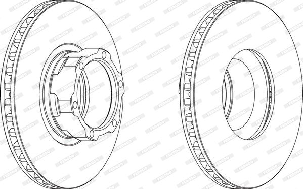 FERODO Тормозной диск FCR163A