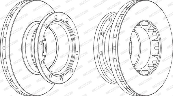 FERODO Тормозной диск FCR197A