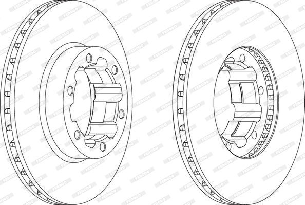 FERODO Bremžu diski FCR262A