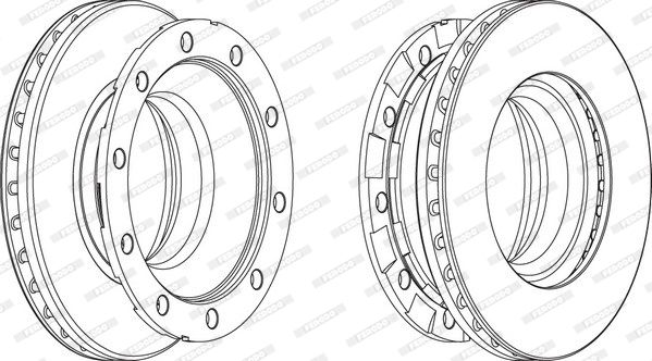 FERODO Тормозной диск FCR336A