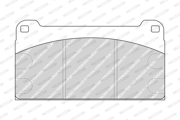 FERODO Комплект тормозных колодок, дисковый тормоз FCV958