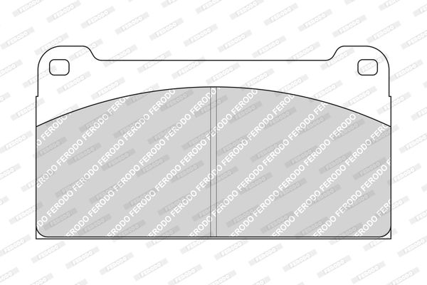 FERODO Комплект тормозных колодок, дисковый тормоз FCV959