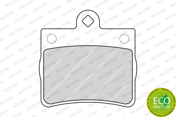 FERODO Комплект тормозных колодок, дисковый тормоз FDB1310