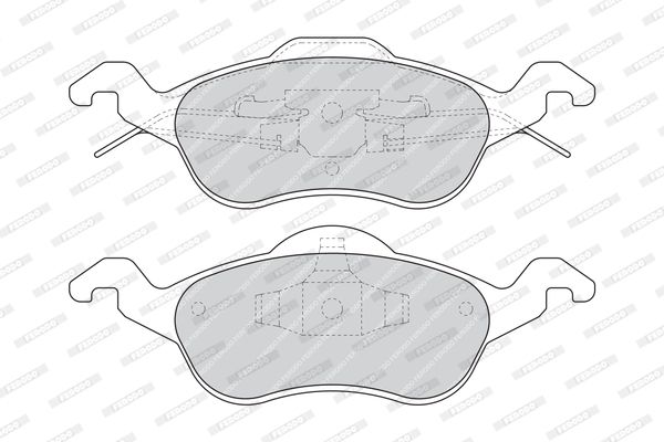 FERODO Комплект тормозных колодок, дисковый тормоз FDB1318B