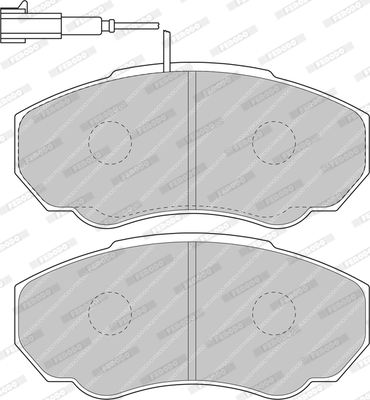 FERODO Комплект тормозных колодок, дисковый тормоз FDB1478