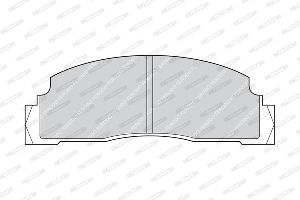 FERODO Комплект тормозных колодок, дисковый тормоз FDB149