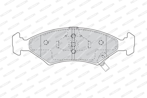 FERODO Комплект тормозных колодок, дисковый тормоз FDB1607