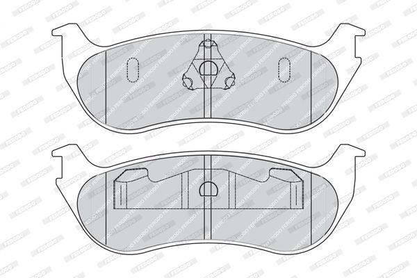 FERODO Комплект тормозных колодок, дисковый тормоз FDB1793