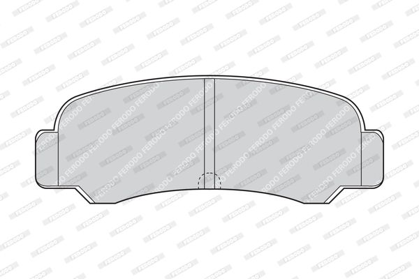 FERODO Комплект тормозных колодок, дисковый тормоз FDB283