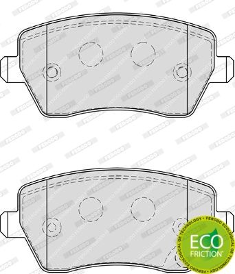 FERODO Комплект тормозных колодок, дисковый тормоз FDB4069