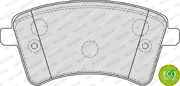 FERODO Комплект тормозных колодок, дисковый тормоз FDB4185