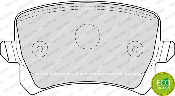 FERODO Комплект тормозных колодок, дисковый тормоз FDB4192